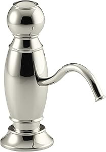 KOHLER K-1994-SN Traditional Design Soap/Lotion Dispenser, Vibrant Polished Nickel | Amazon (US)