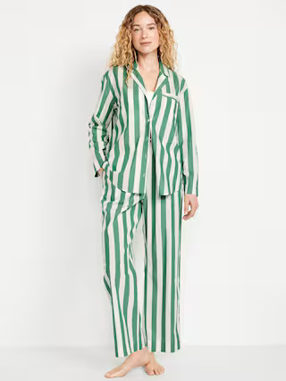 Poplin Pajama Pant Set | Old Navy (US)