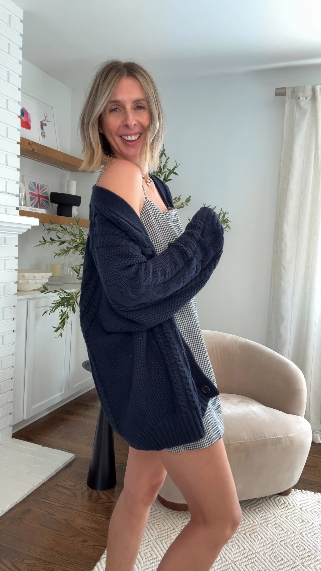 first time trying quince!

my thoughts? i’m impressed. if you’re looking for high quality, preppy, classic staples at a great price...give quince a try! 

linen skort dress - small
oversized cable cardigan - medium
blue linen tank - small (runs big imo)
blue linen pants - size 4
viral jeans - 27
linen halter top - small

@Quince 


#LTKWorkwear #LTKgrwm #LTKOver40