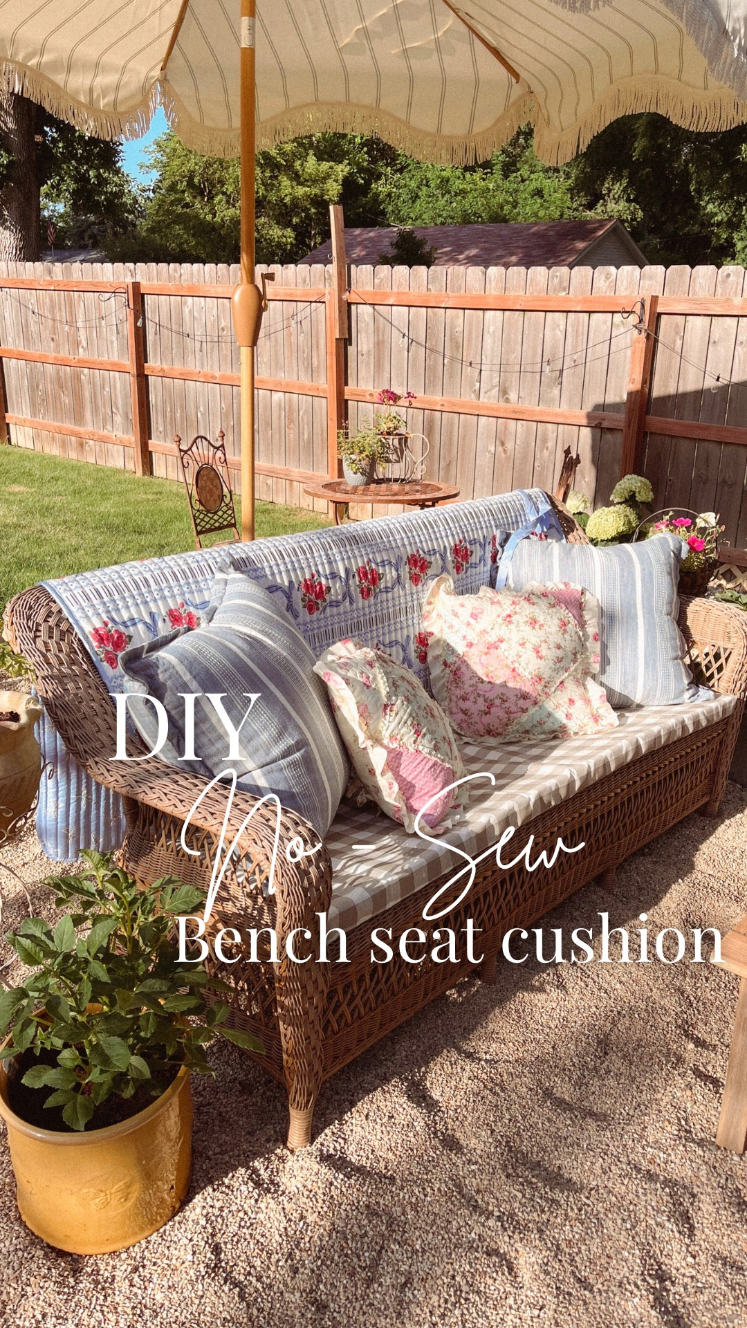 
An affordable outdoor DIY no-sew bench cushion!! When shopping around for a cushion for my sofa, everything was over $100 and I would have needed a customized cushion for the length of this sofa which wasn’t in the budget. 

I decided to look into making one myself, and voila I learned the perfect method and sooo dang affordable!

You can find everything linked in my bio - my blog will also dive into more details (coming soon) ☺️
.
.
#diy #outdoorcushion #diycushion #diybenchseat #howto #nosew #nosewcushion #outdoorliving #homediy #craftyhacks #crafts 

#LTKHome #LTKSeasonal #LTKFindsUnder50