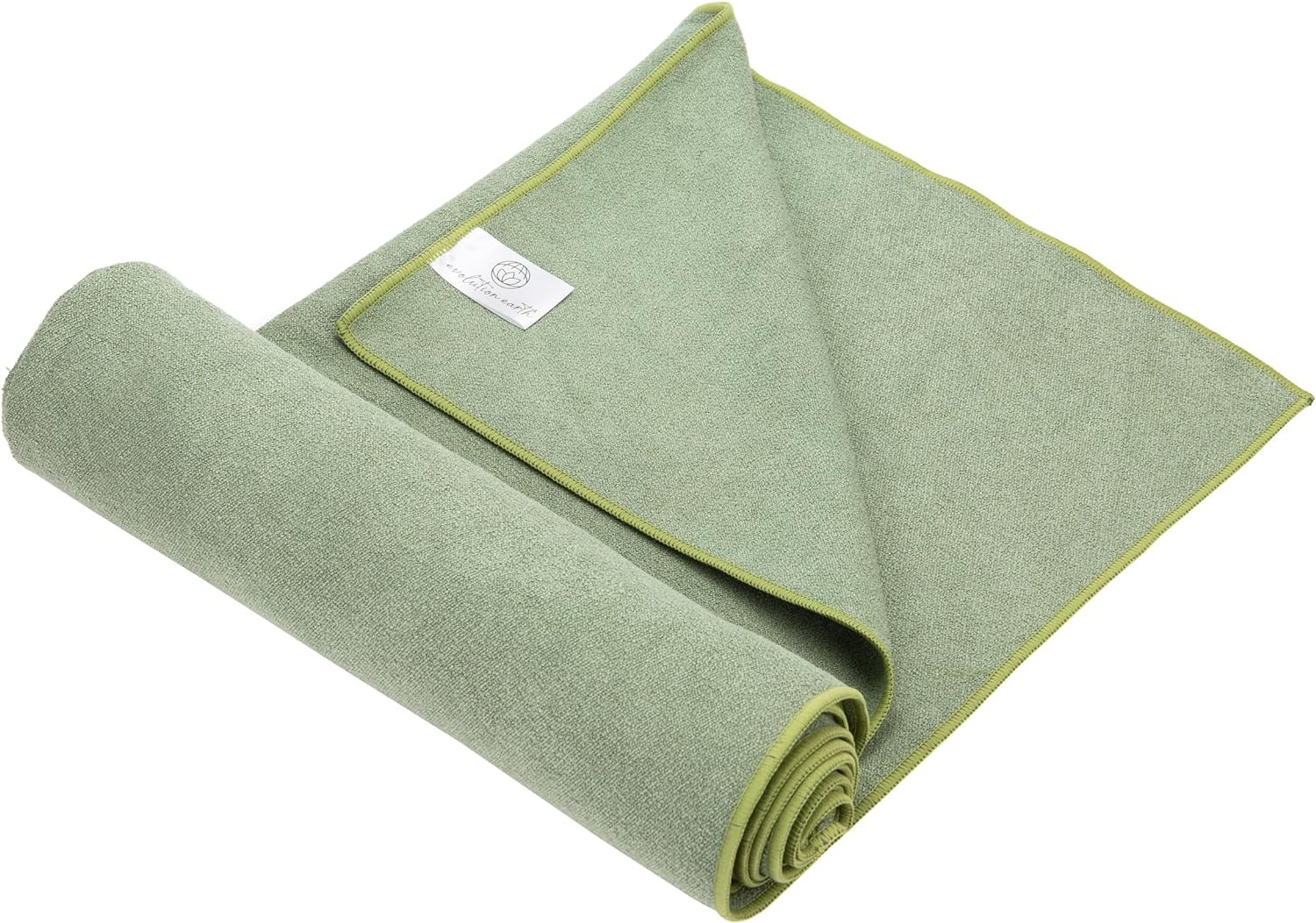 Yoga Mat Towel - Double Sided Microfiber Yoga Towel - Sweat Absorbent Non Slip Hot Yoga Towel - Lightweight, Quick Drying Pilates Mat Towel - 73" x 26", Sage | Amazon (US)