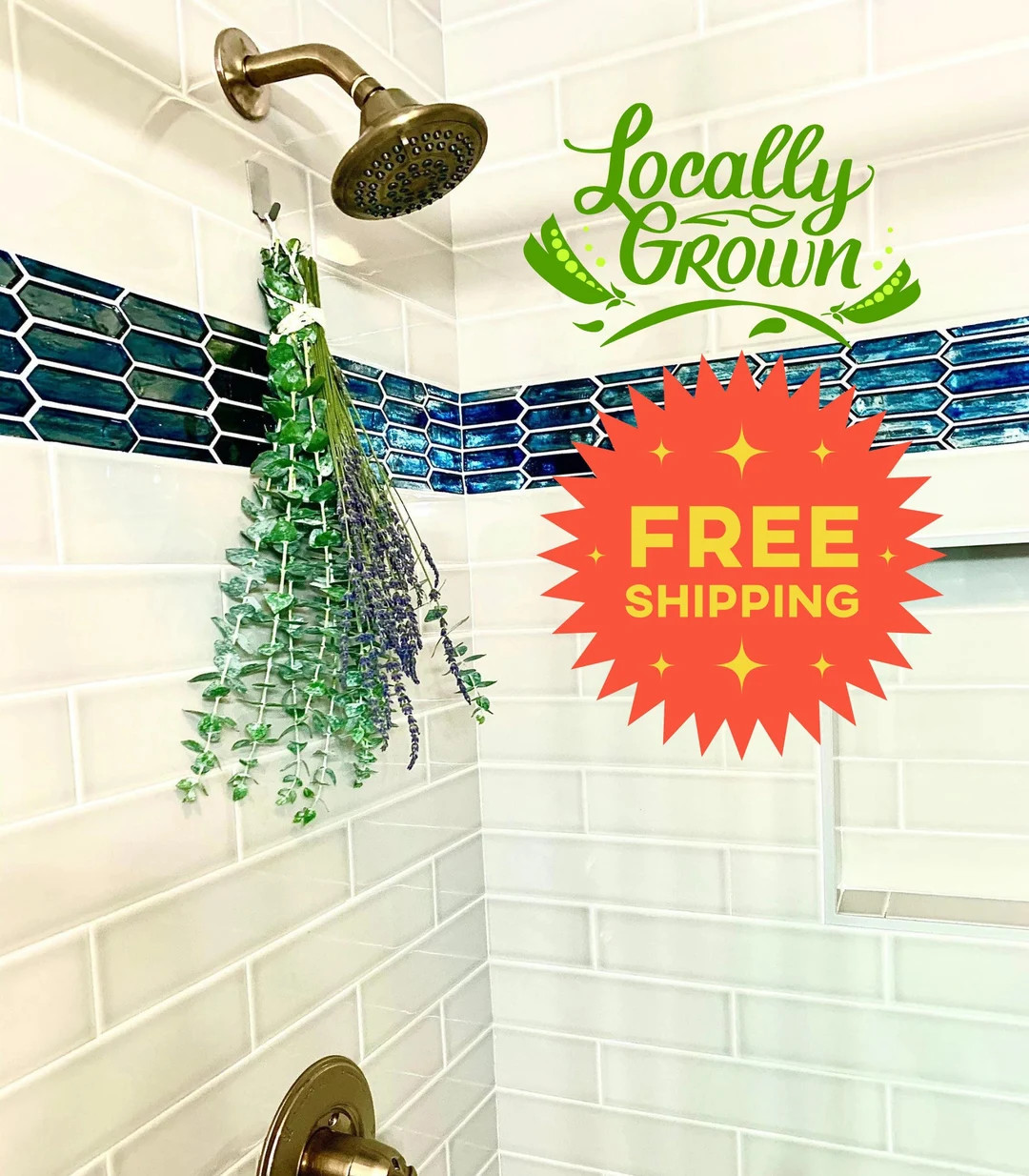 Fresh Shower Eucalyptus Bundle With Lavender, Hanging Shower Eucalyptus Plant, Live Indoor Eucaly... | Etsy (US)