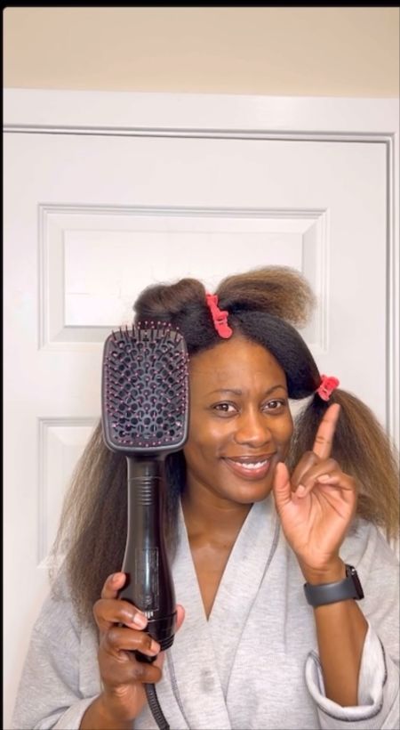 Revlon Blow Dryer Brush!! Great stretching natural hair without the damage #naturalhair #revlon

#LTKbeauty