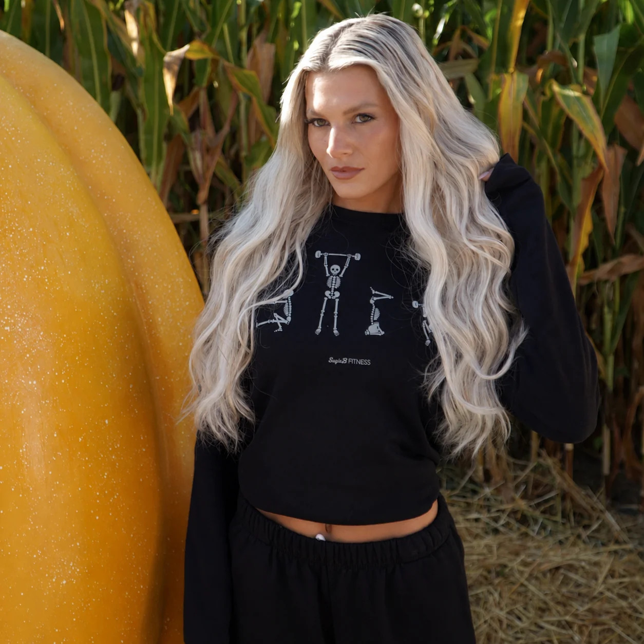 Metallic Spooky Pullover | SuzieB Fitness