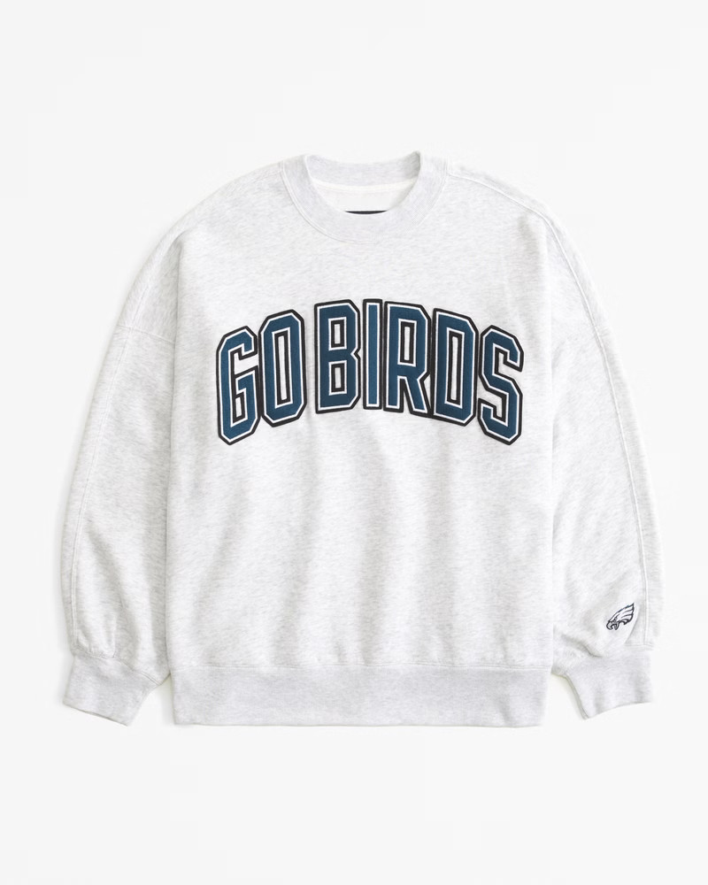 Philadelphia Eagles Graphic Oversized Sunday Crew | Abercrombie & Fitch (US)