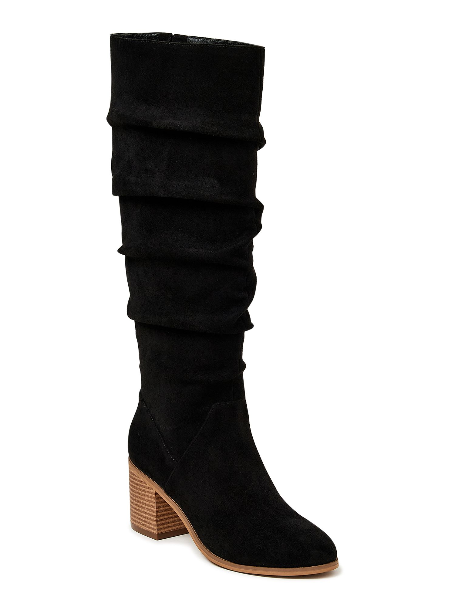 Time and Tru Women's Tall Slouch Boots - Walmart.com | Walmart (US)