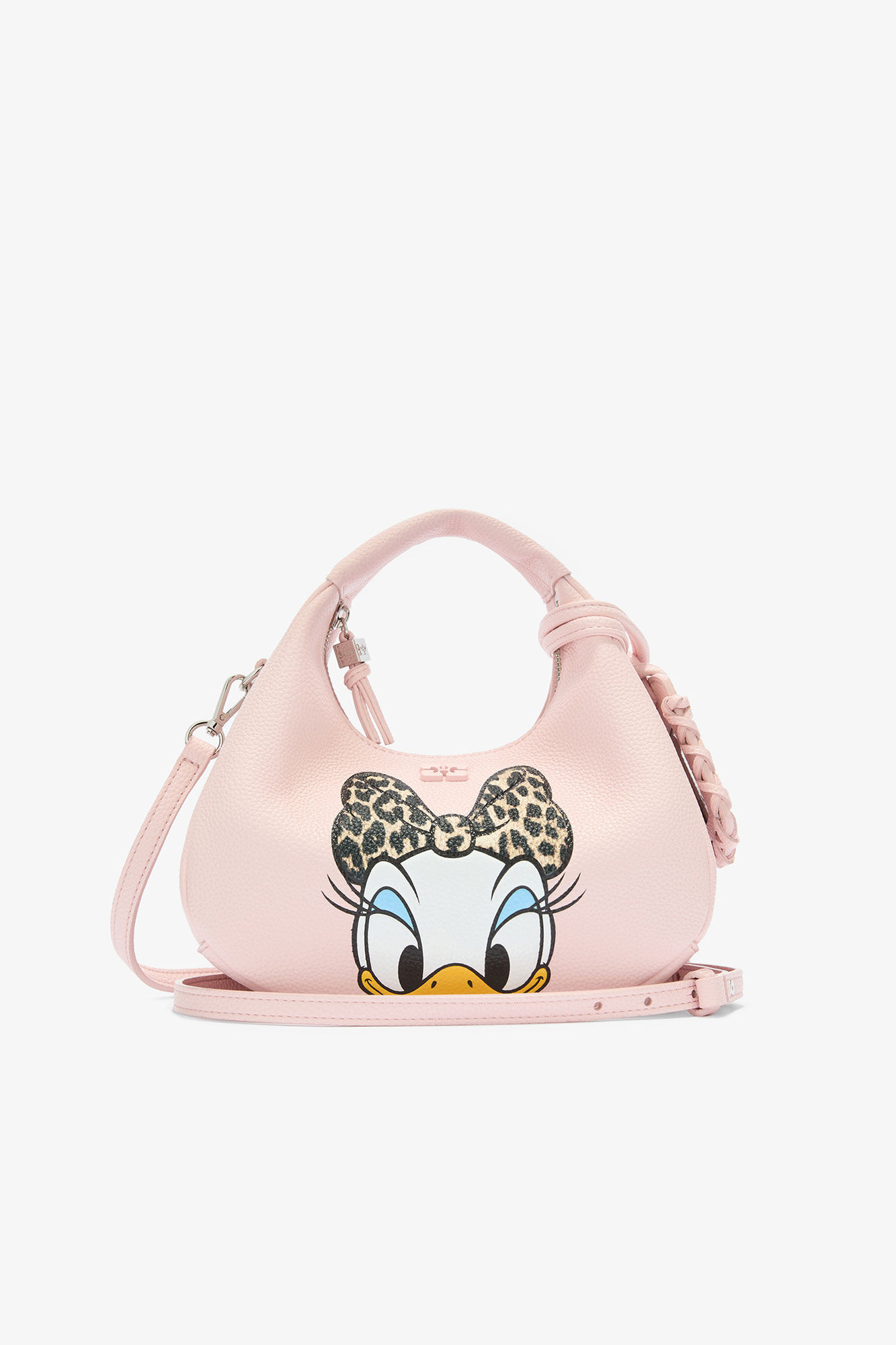 Daisy Duck Mini Hobo Bag in Pink | Ganni