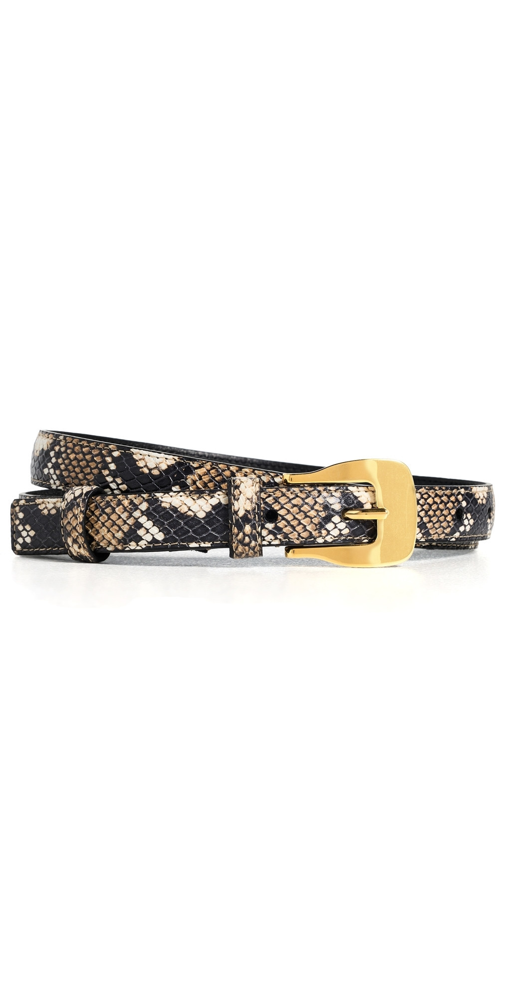 Altuzarra Square Buckle Belt Python Macchia L | Shopbop