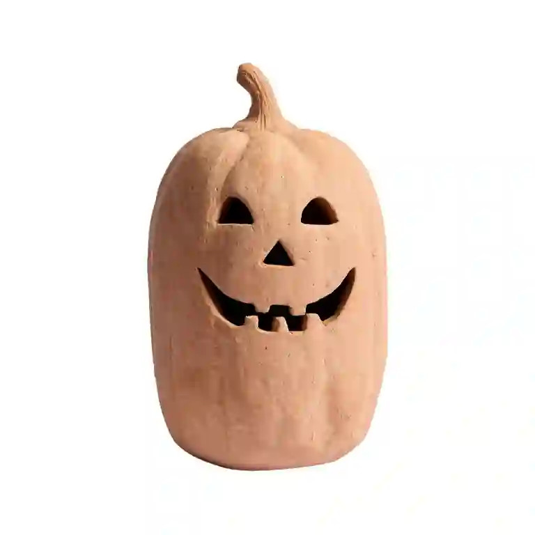 Hallowmas Hand-Carved Terracotta Jack-O'-Lantern, Artisanal Pumpkin Candle Holder for Gothic & Fa... | Walmart (US)
