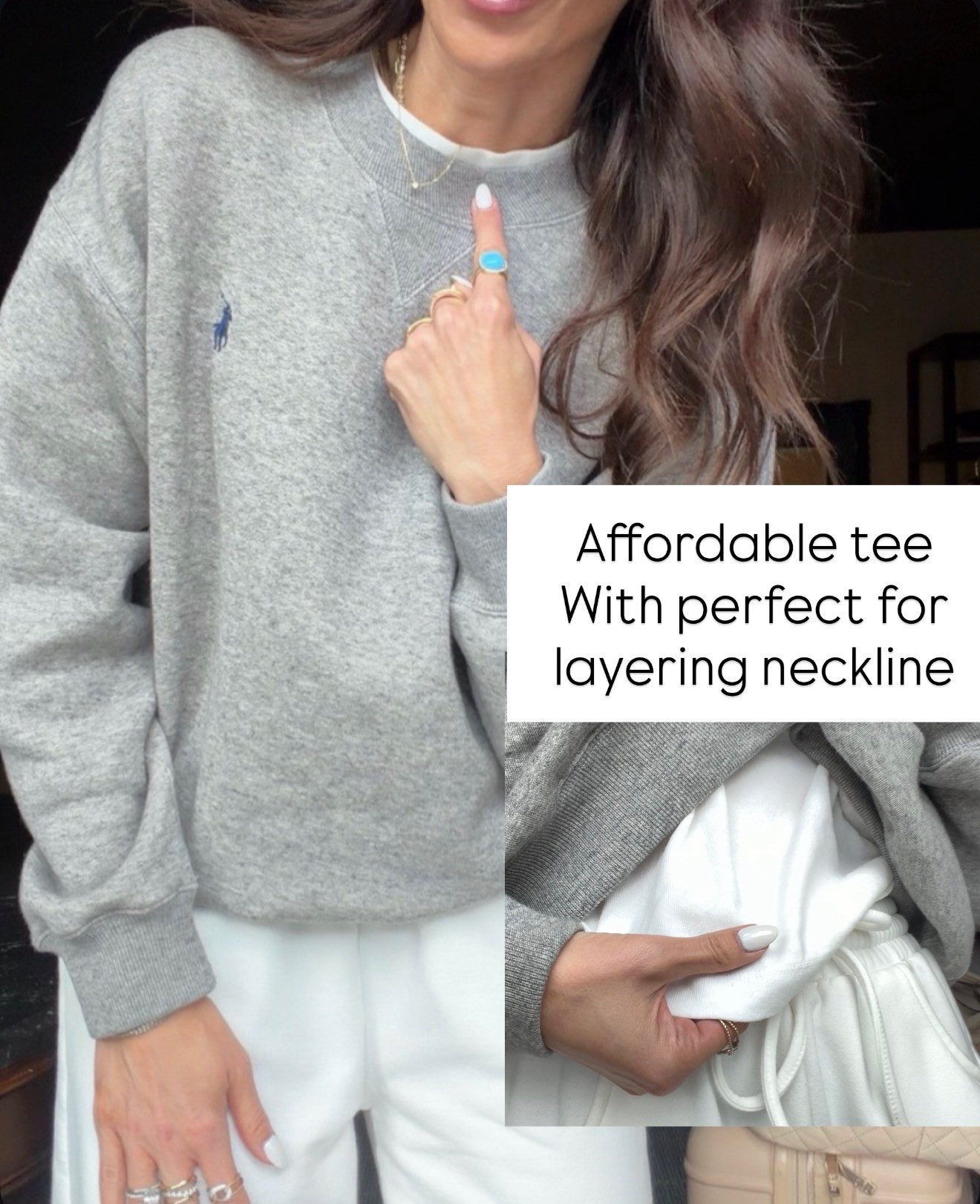 This tee is such a staple 🤍 perfect weight, not too thin and not bulky. I love it layered under sweatshirts or worn on its own, the neckline is so good for layering  

everyday tee, layering basic, capsule wardrobe, casual outfit, neutral style, affordable fashion, annabrstyle

#LTKootd #LTKTravel #LTKOver40