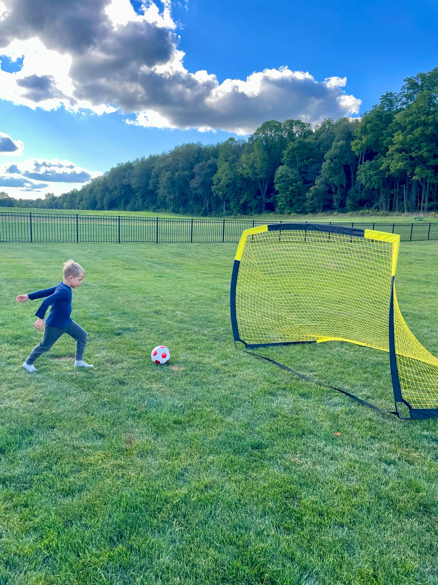 perfect pop up goal for the backyard soccer! we use for soccer and put behind boys for batting / baseball practice! ⚾️ ⚽️🩵

#LTKFamily #LTKKids #LTKHome