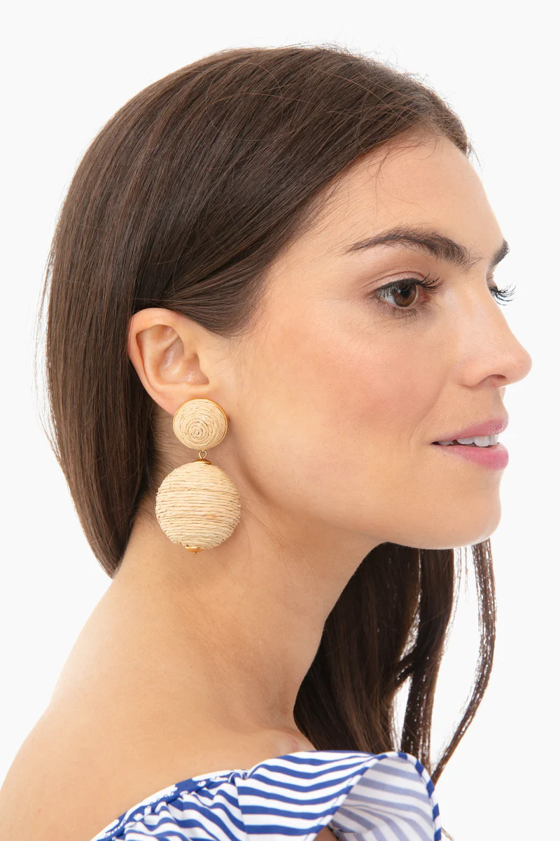 Raffia Lantern Earrings | Tuckernuck (US)