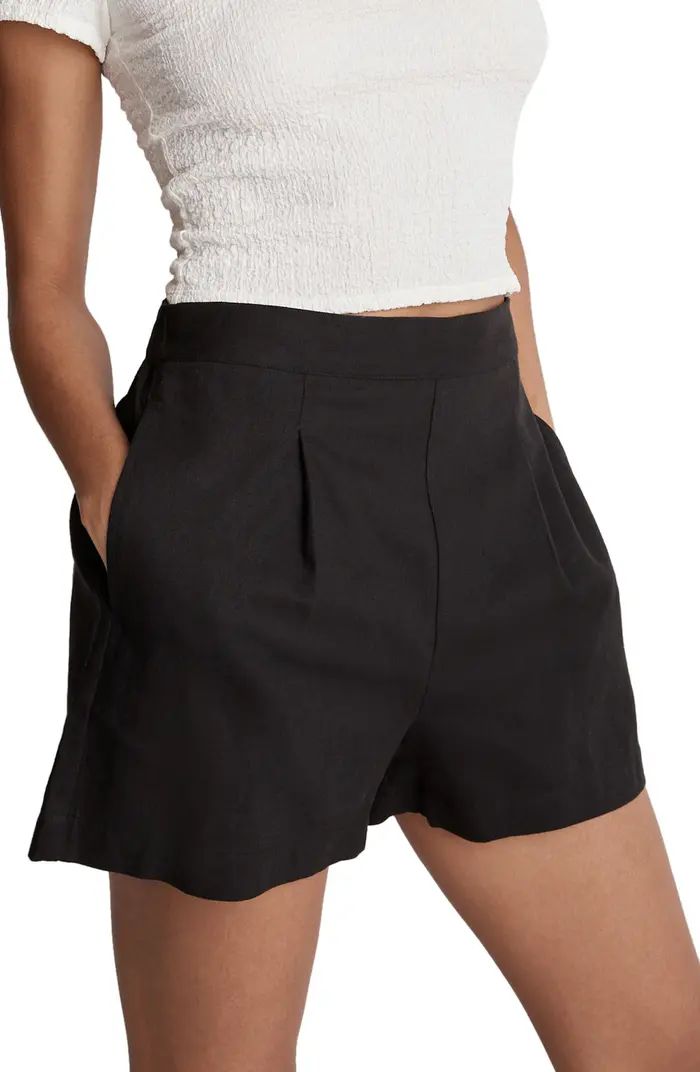 Clean Linen & Cotton Pull-On Shorts | Nordstrom