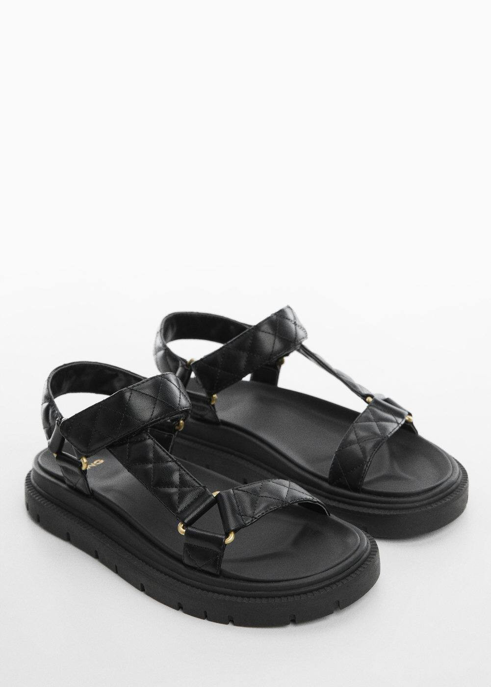 Velcro padded sandal -  Women | Mango USA | MANGO (US)