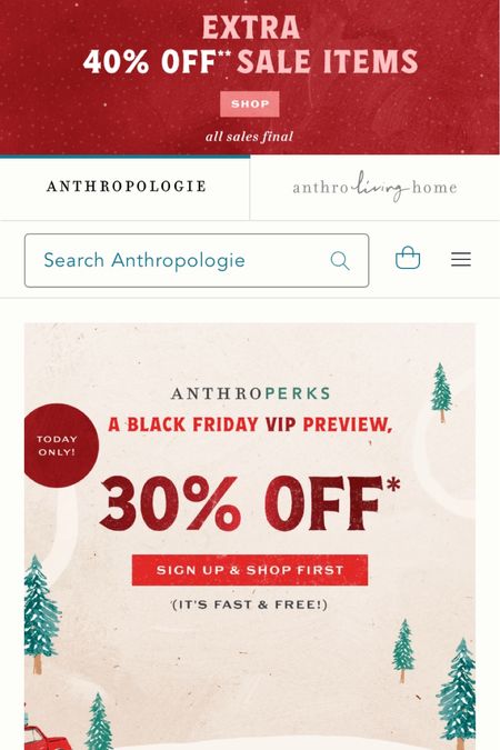 Save 30% off on your Anthropologie purchase for Black Friday and Cyber Monday! #anthropologiesale #blackfridaysales #cybermondaysales #giftguideforher #holidaygiftguide

#LTKsalealert #LTKGiftGuide #LTKCyberWeek