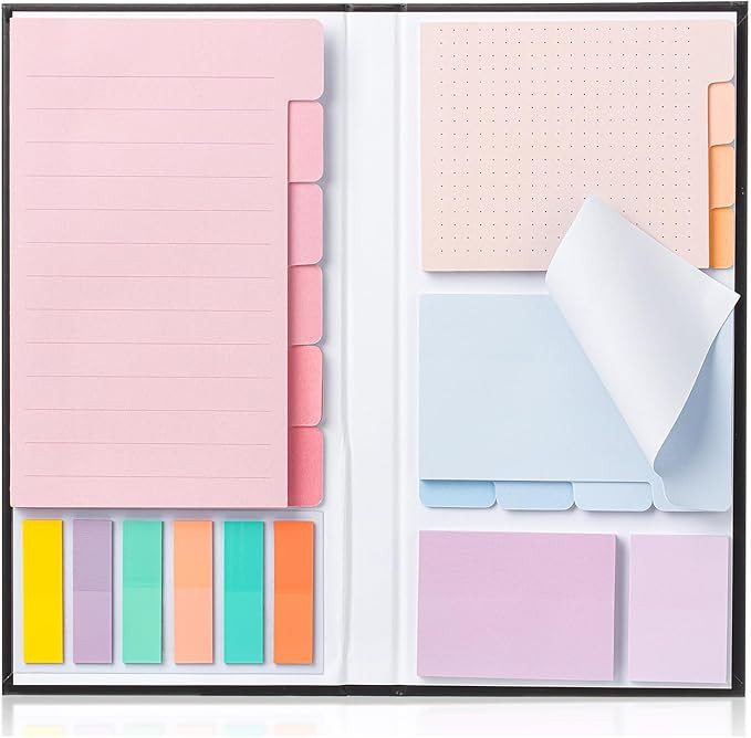 Mr. Pen- Sticky Notes Set, 410 Pack, Ruled, Dotted & Blank Notes with 150 Index Tabs, Divider Sti... | Amazon (US)
