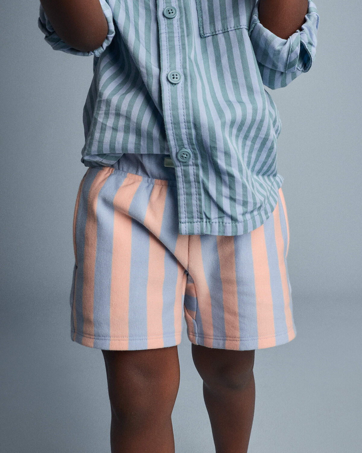 Toddler City Park™ Short in Stripes - Blue/Pink | Carter's Inc