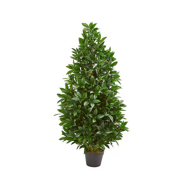 Nearly Natural 48-in Green Indoor/Outdoor Artificial Silk Artificial Tree | Lowe's