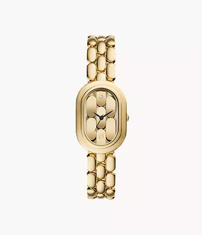 Sloan Three-Hand Gold-Tone Stainless Steel Watch | Fossil (US)