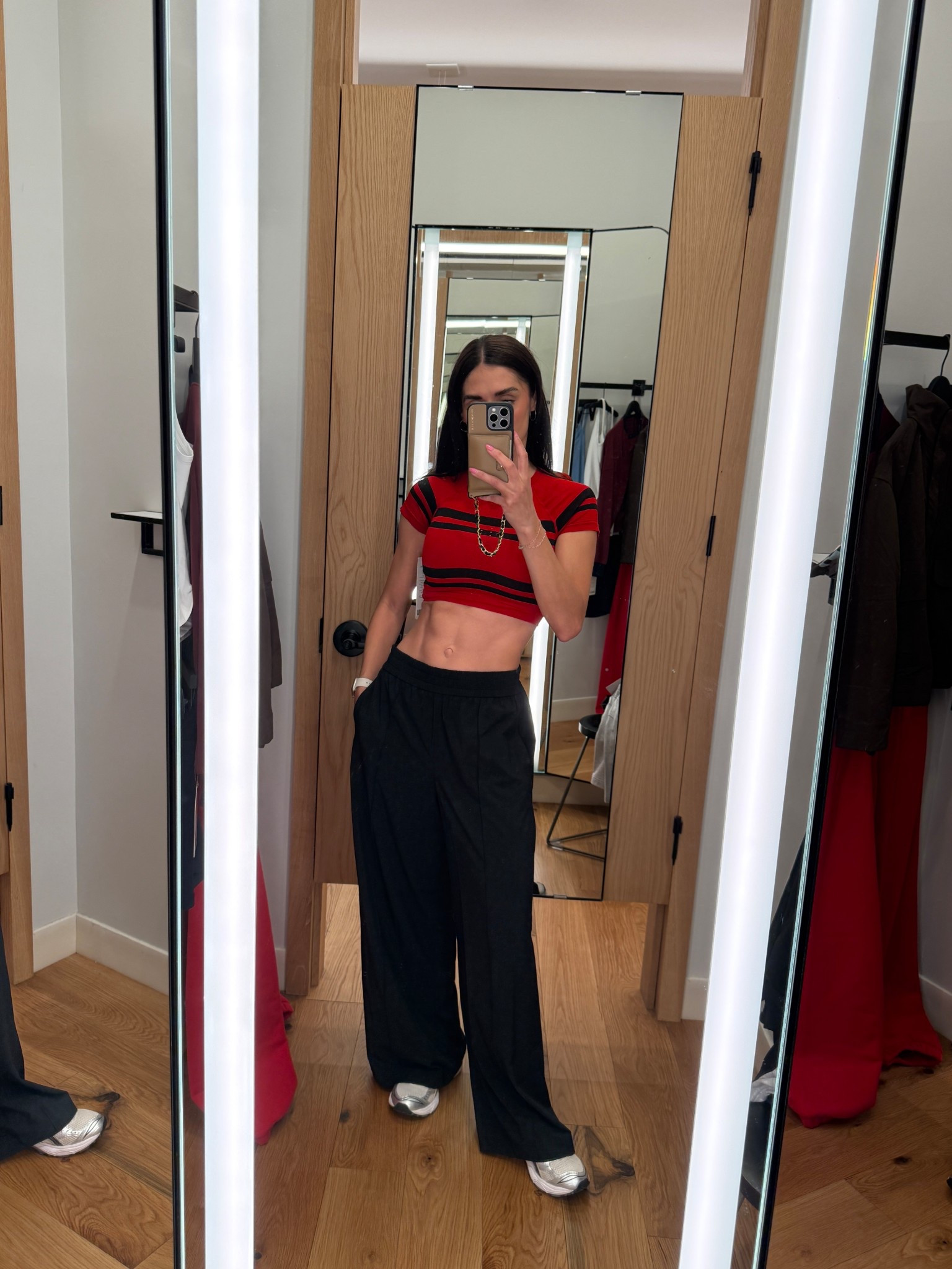 Wearing a 4 top and xs shirt bottoms #sporty #trackpants #athleisure #workout 

#LTKootd #LTKgrwm #LTKActive