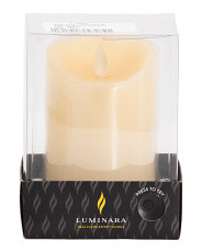 Led Moving Flame Pillar Candle | TJ Maxx