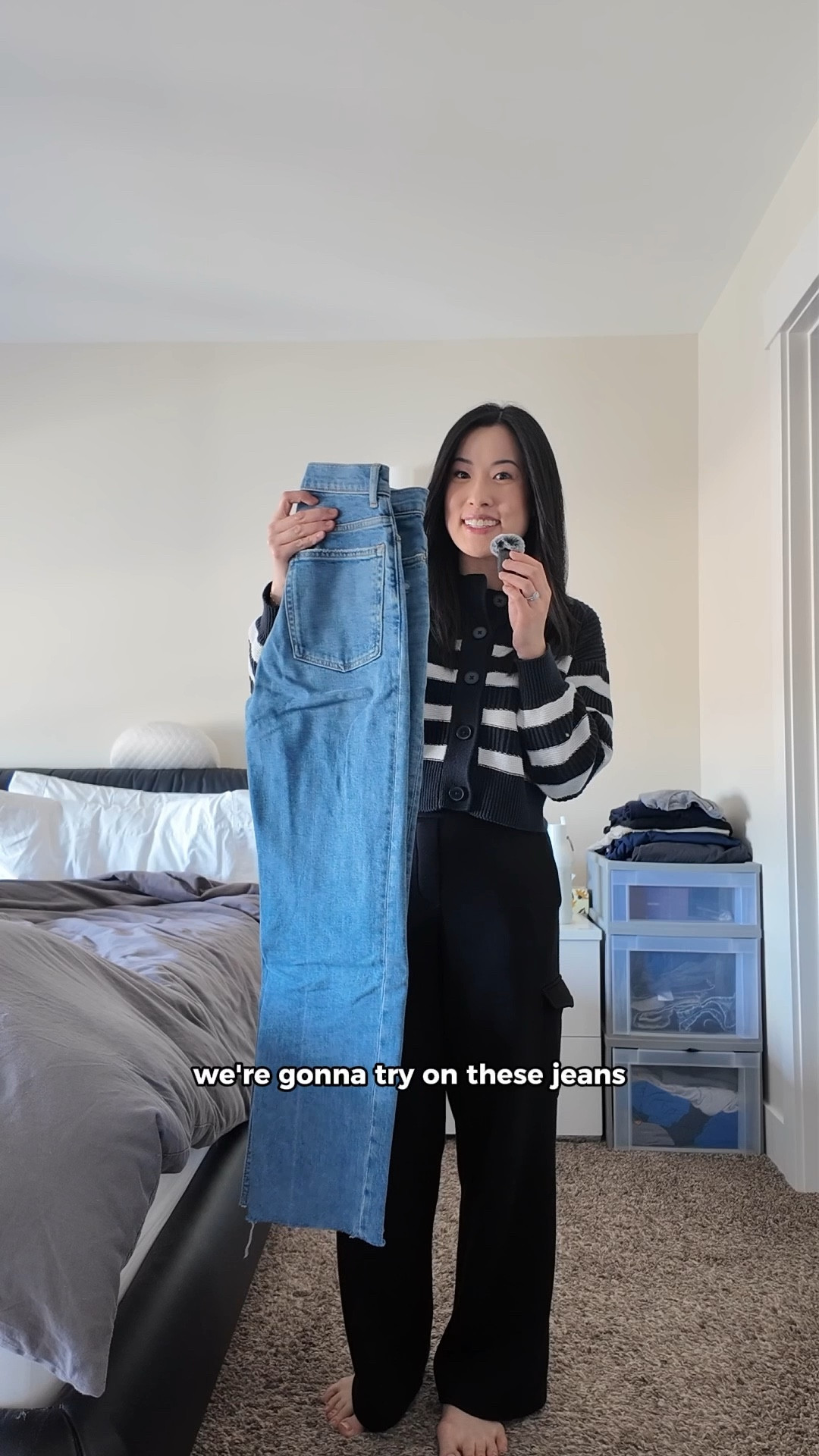 Sooo happy I fit into these jeans again 🩵 Wearing Everlane jeans (sz 24), sweater (XS), and trench coat (XS). Unavailable to link: Kotn top, Poppy Barley boots, Leze The Label coat. 

#LTKSeasonal #LTKStyleTip #LTKShoeCrush