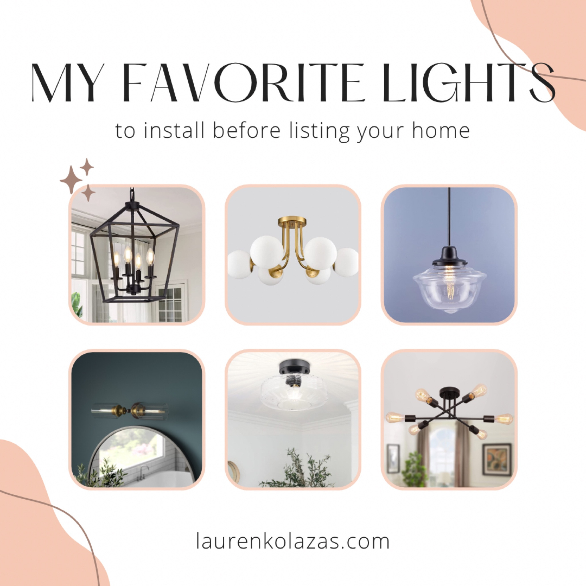 One of the best ways to update your home and make it feel fresh to potential buyers is by updating the light fixtures.

These days there are tons of great options at incredible prices. Many of these are less than $50.

And changing out a light fixture is not difficult. You can hire an electrician, handyman or do it yourself. Just don’t forget to turn off the electricity to the light before getting started!

#LTKhome #LTKstyletip #LTKfamily