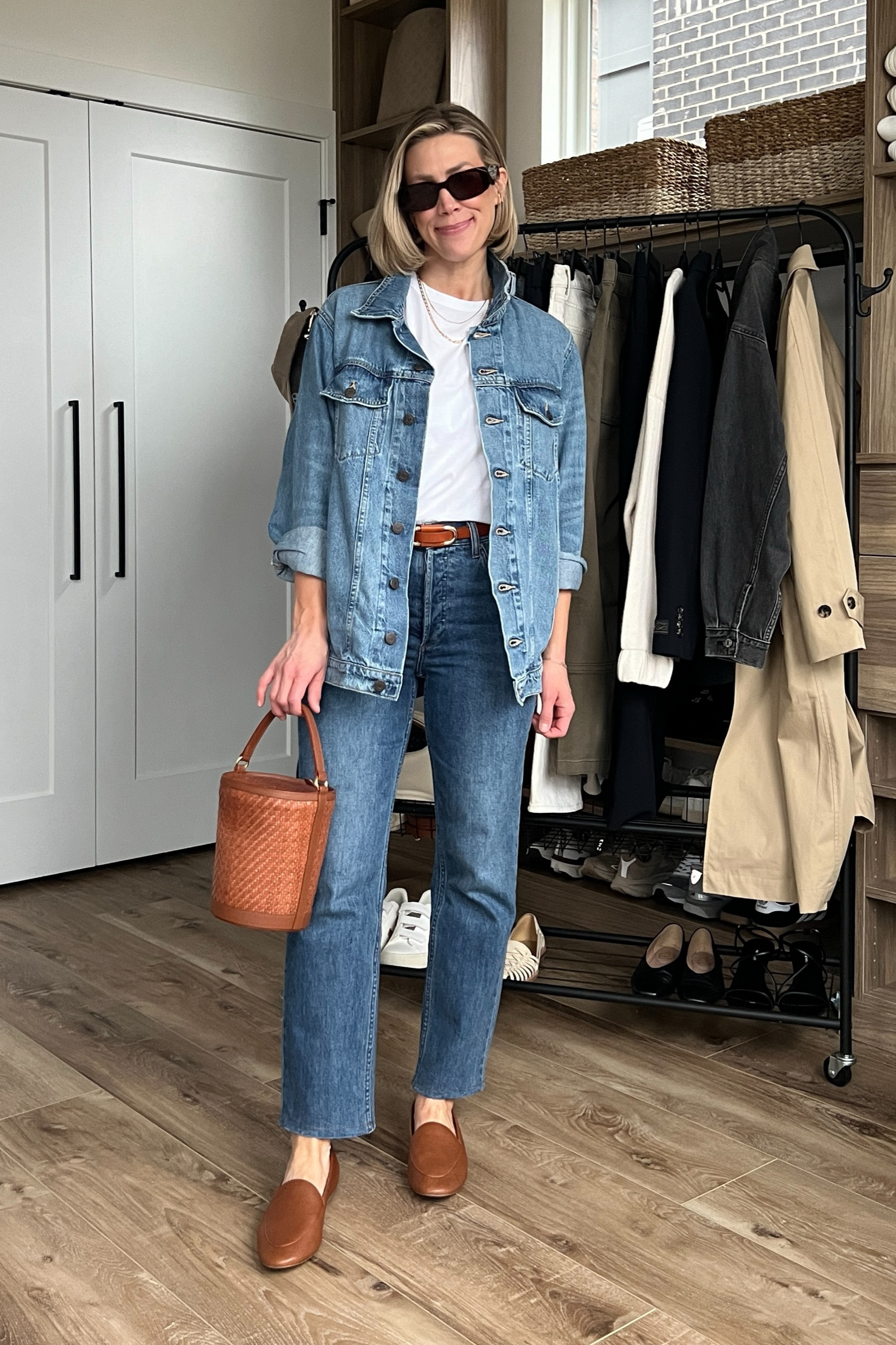 Wearing small tee, small denim jacket, 26/reg jeans, small belt, loafers tts 
Tee Code: LINDSEY15

#LTKfindsunder50 #LTKfindsunder100 #LTKstyletip