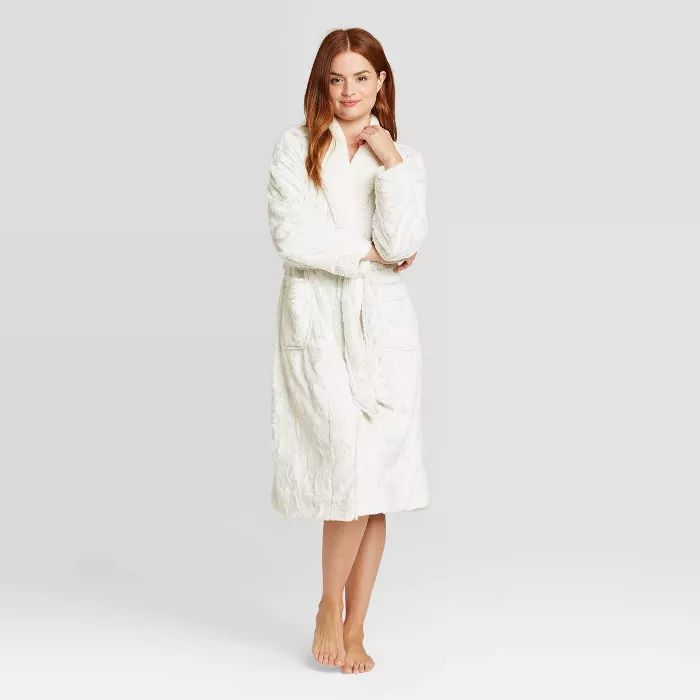 Women's Cozy Faux Fur Robe - Stars Above™ | Target