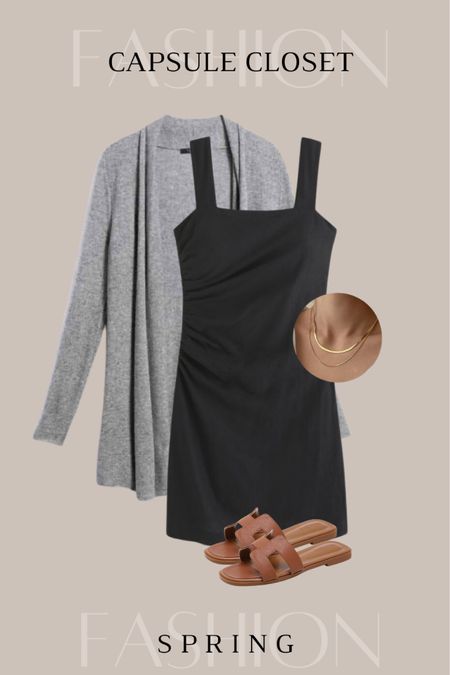 Spring Capsule Closet Inspo

Dress, cardigan, sandals, simple gold necklacee

#LTKfindsunder50 #LTKstyletip #LTKSeasonal