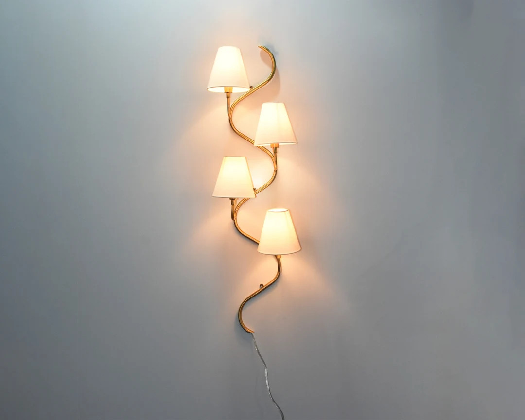 Unique Golden Wall Lamp Bedroom Lamp Mid Century Bedroom Lamp for Nightstands Bedroom Light Wall ... | Etsy (US)