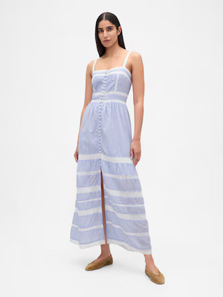 Lace-Trim Maxi Dress | Gap (CA)