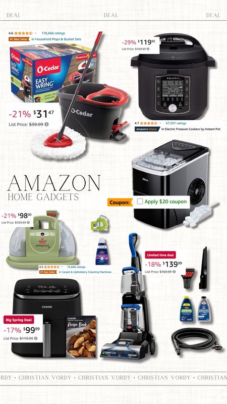 Amazon, Big Spring Sale, Home Gadgets 

#christianblairvordy

#amazon #bigspringsale #sale #home #kitchen #gadgets #icemaker #vacuum #clean #instapot #airfryer 

#LTKsalealert #LTKfindsunder100 #LTKhome