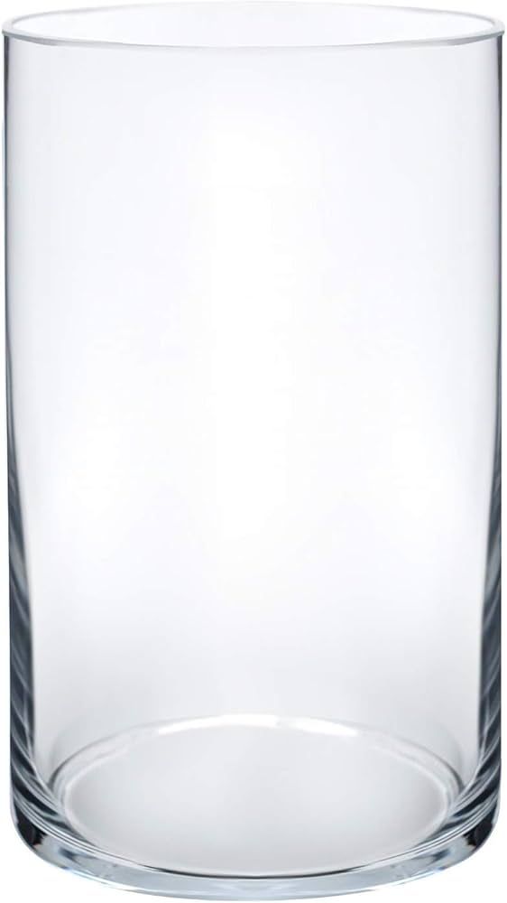 Royal Imports Flower Glass Vase Decorative Centerpiece for Home or Wedding - Cylinder Shape, 6" T... | Amazon (US)