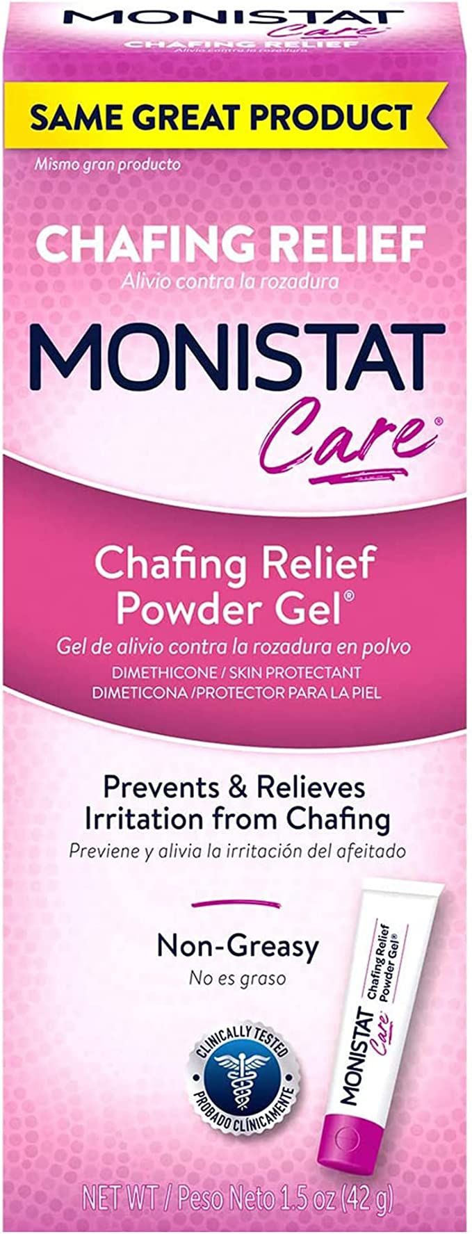 Monistat Care Chafing Relief Powder Gel, Anti Protection, 1.5 Oz | Amazon (US)