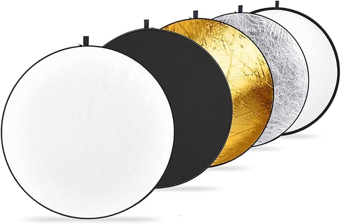 Neewer 43 Inch/110 Centimeter Light Reflector 5-in-1 Collapsible Multi-Disc with Bag - Translucen... | Amazon (US)