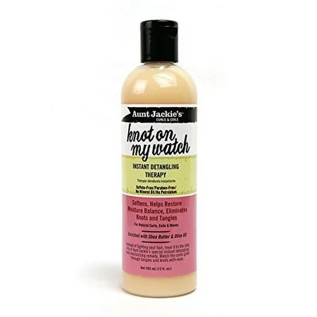 Aunt Jackie s Knot On My Watch Instant Leave-in Detangling Therapy Great for Hard to Manage Hair Enriched with Shea Butter and Olive Oil 12 Ounce Bottle | Walmart (US)