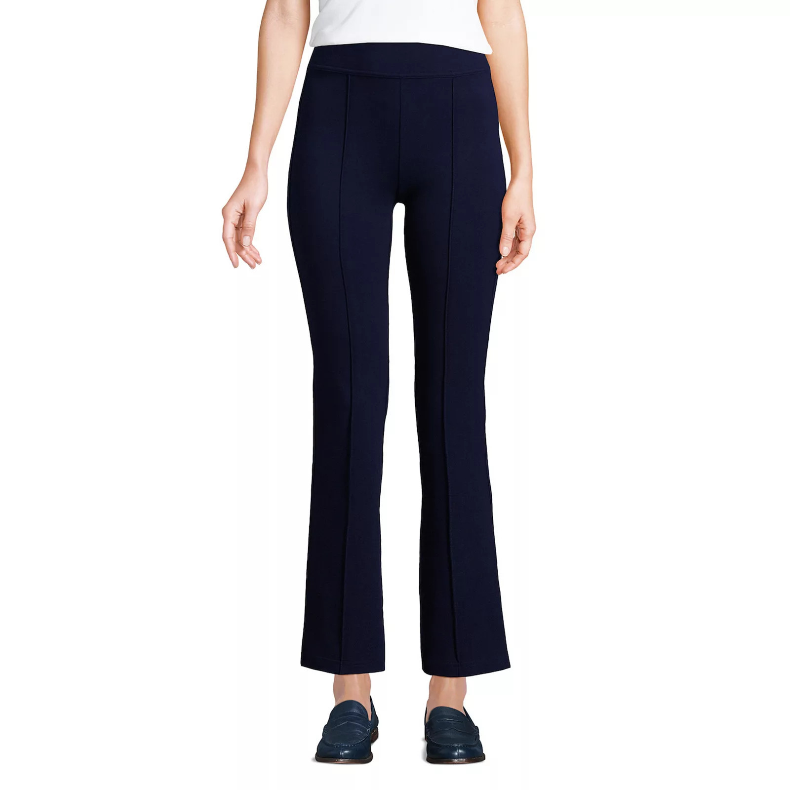 Women's Lands' End Starfish High Waisted Kick Flare Crop Pants, Size: XL, Deep Blue | Kohl's