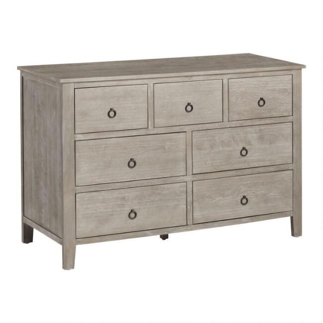 Graywash Wood Grange Dresser | World Market