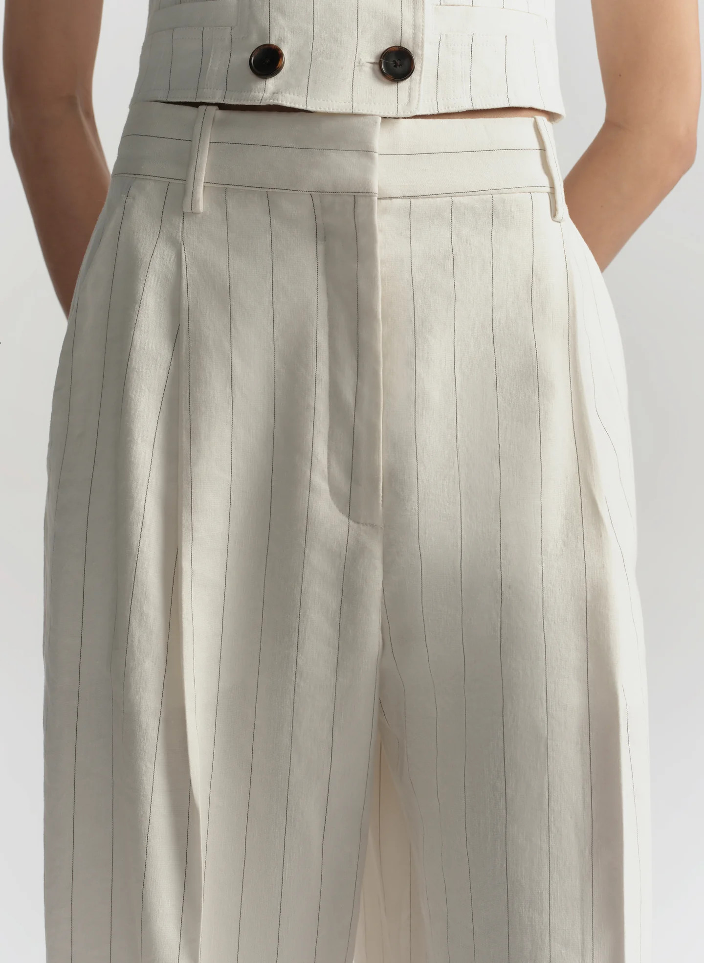 Winston Linen Pinstripe Pant | A.L.C