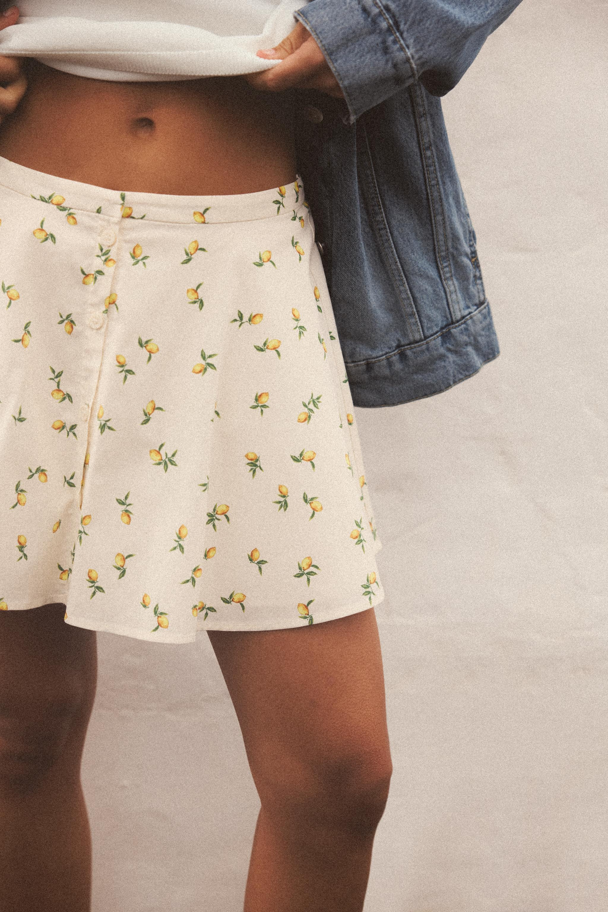 LEMON PRINT MINI SKIRT | Zara US