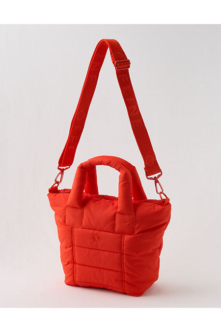 OFFLINE By Aerie Puff Love Mini Tote Women's Orange Flare One Size | Aerie