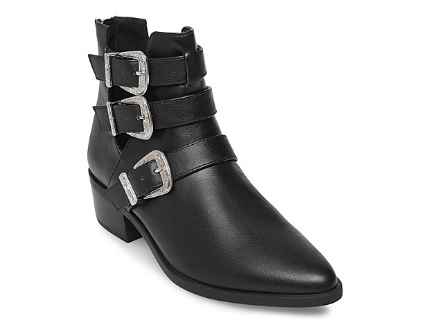 Madden Girl Cecily Western Bootie - Women's - Black | DSW