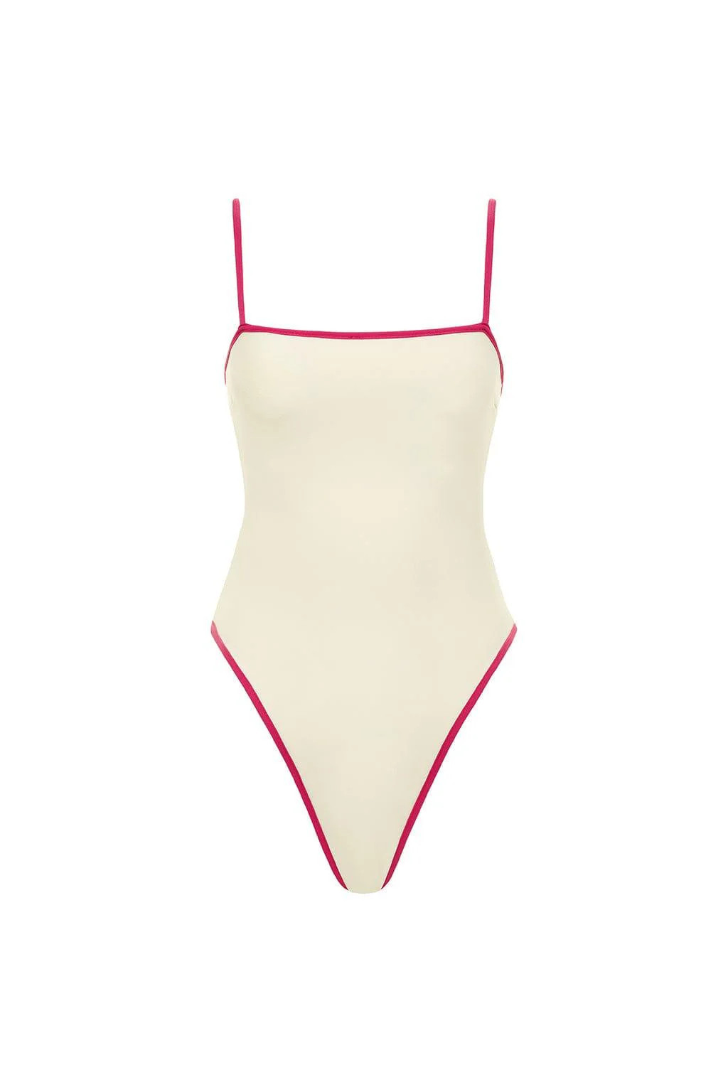 Cream Raspberry Binded Jacelyn One-Piece | Montce