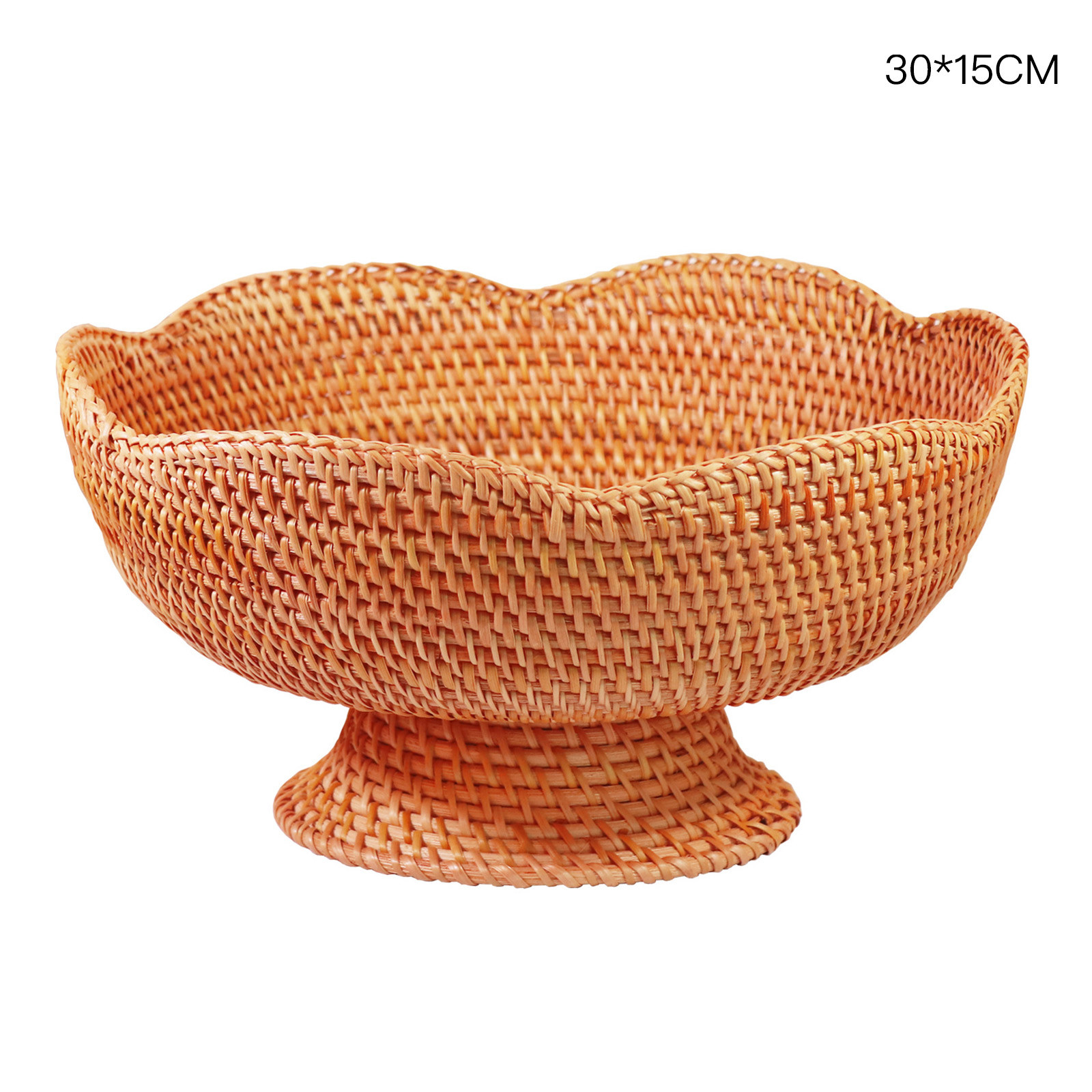 BELUPAI Fruit Tray Rattan Woven Snacks Candy Storage Kitchen Organizer Decoration Desktop Vegetab... | Walmart (US)