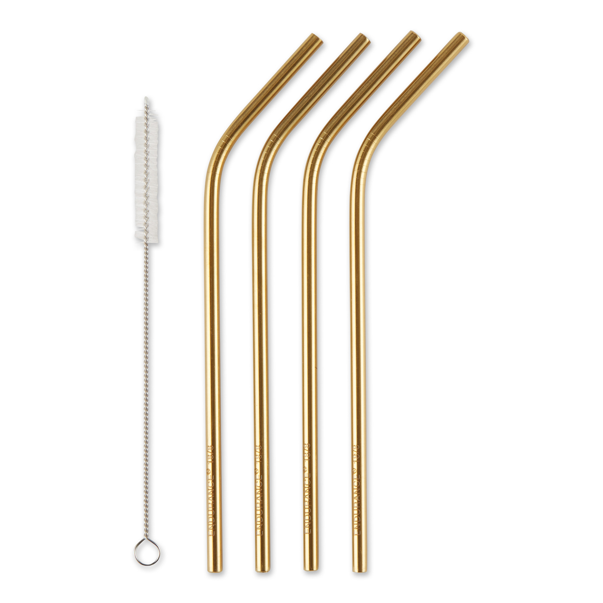 RSVP Intl 8.5in Gold Straw (Set of 4) | Walmart (US)