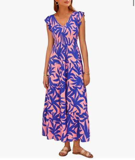 Tropical maxi dress, vacation dress 

#LTKfindsunder100 #LTKover40 #LTKSeasonal