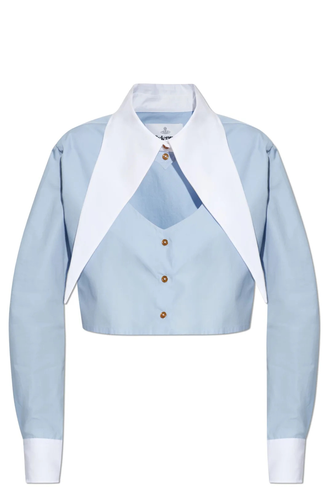 Vivienne Westwood Cut-Out Cropped Shirt | Cettire Global