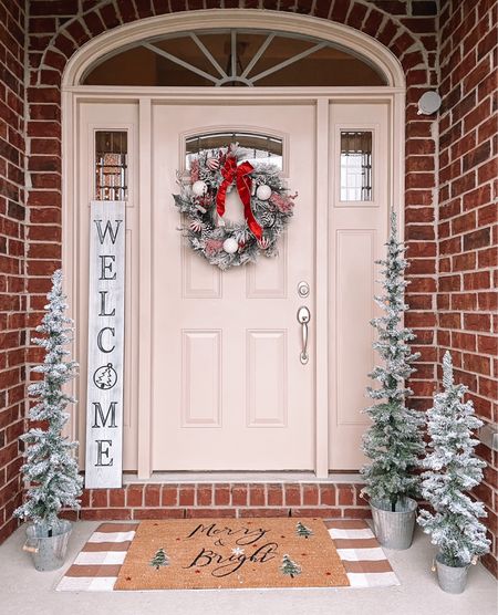Christmas Decor Front porch Christmas decor 🎄🎄🎄 These Christmas trees were my top selling last Christmas and they are now back in stock at Walmart. 

🔑 Christmas decor, Christmas tree, Christmas wreath, Christmas doormat, Christmas porch decor, Christmas front porch, Christmas home decor 

#LTKSeasonal #LTKhome #LTKHoliday