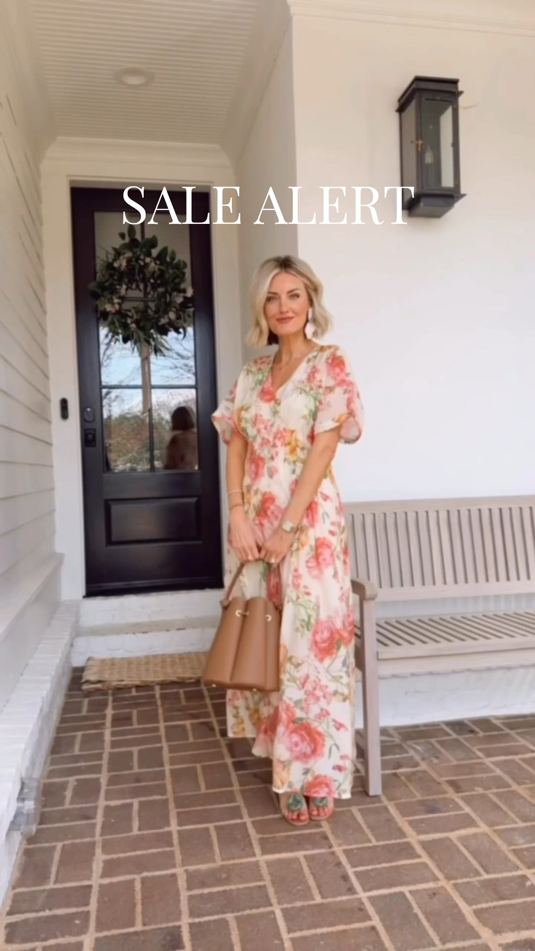 How pretty is this floral maxi dress?! Love these colors for summer! This dress is currently 20% off using code LOVERLY20 when you spend $100 or more! Wearing XS, but this dress does run a little big! Loverly Grey, maxi dress, floral dress, Anthropologie sale, summer dress, church dress

#LTKootd #LTKSeasonal #LTKSaleAlert